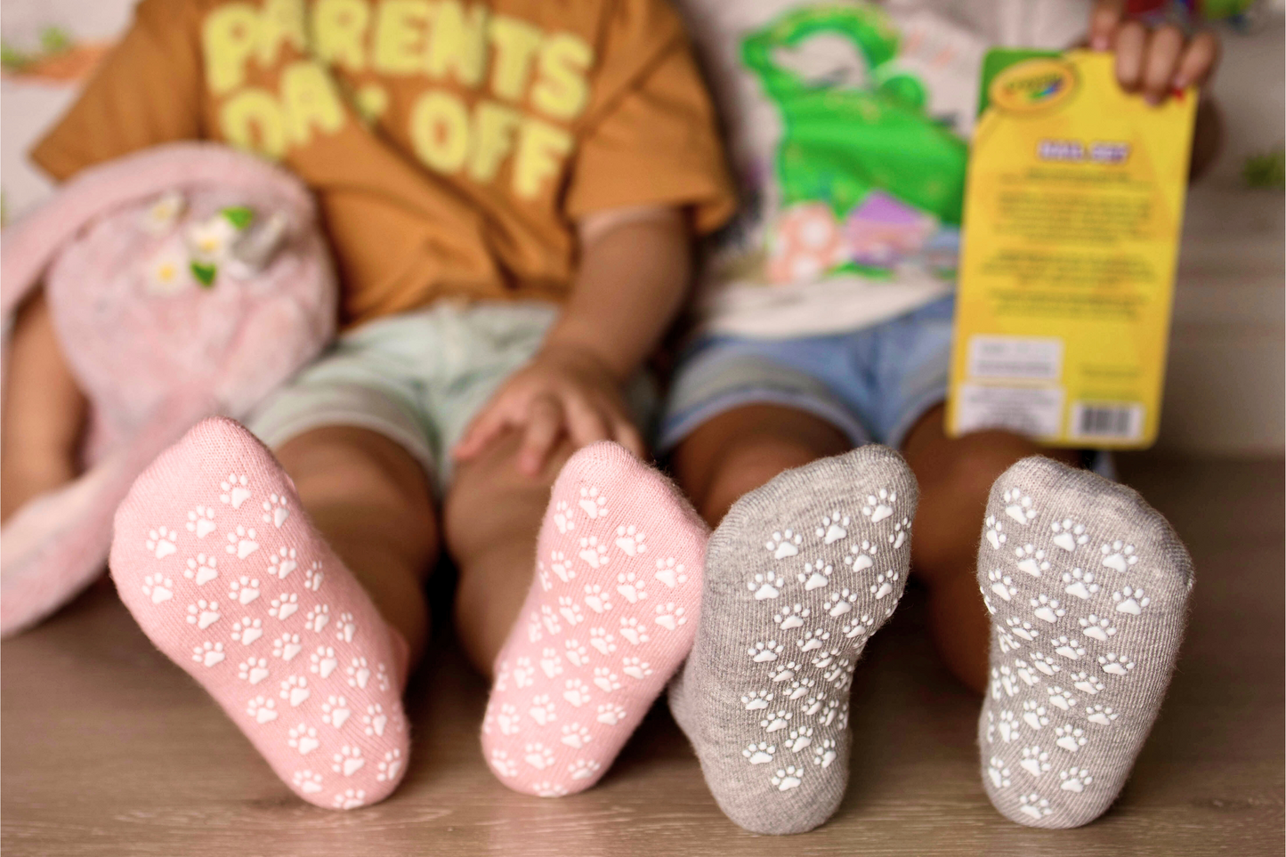 Safe Steps – Non-Slip Soft Cotton Socks for Happy Little Feet (5 & 9 Pack Sets for First Steps & Adventures)