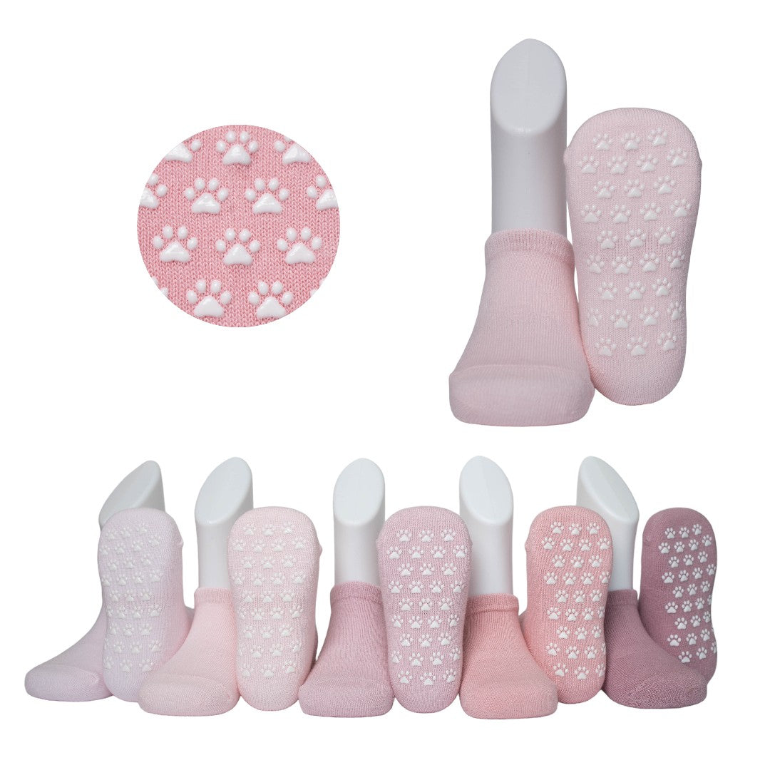 Safe Steps – Non-Slip Soft Cotton Socks for Happy Little Feet (5 & 9 Pack Sets for First Steps & Adventures)