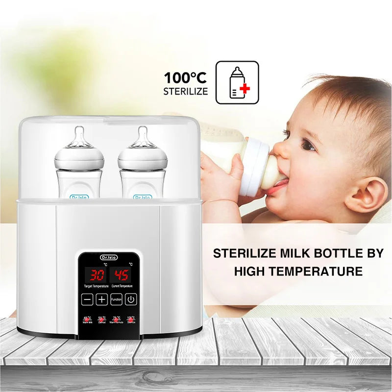 Baby Bottle Warmer & Sterilizer 2-in-1 – Fast, Safe Milk Heating with Precision Temperature Control for Efficient Feeding