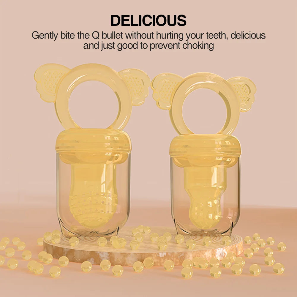 Silicone Baby Fruit Feeder β Safe Self-Feeding Pacifier for 4+ Months