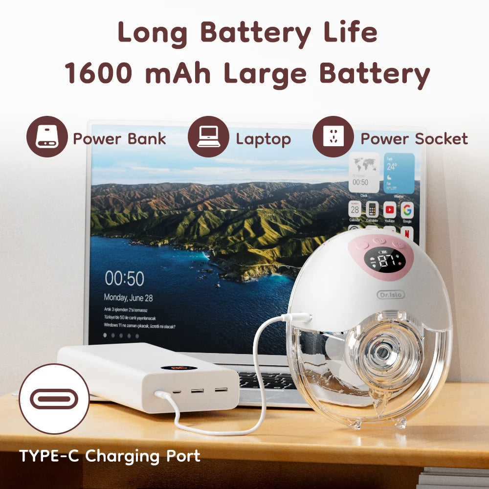 Wearable Electric Pump – Comfortable, Portable & Hands-Free Design for Everyday Use