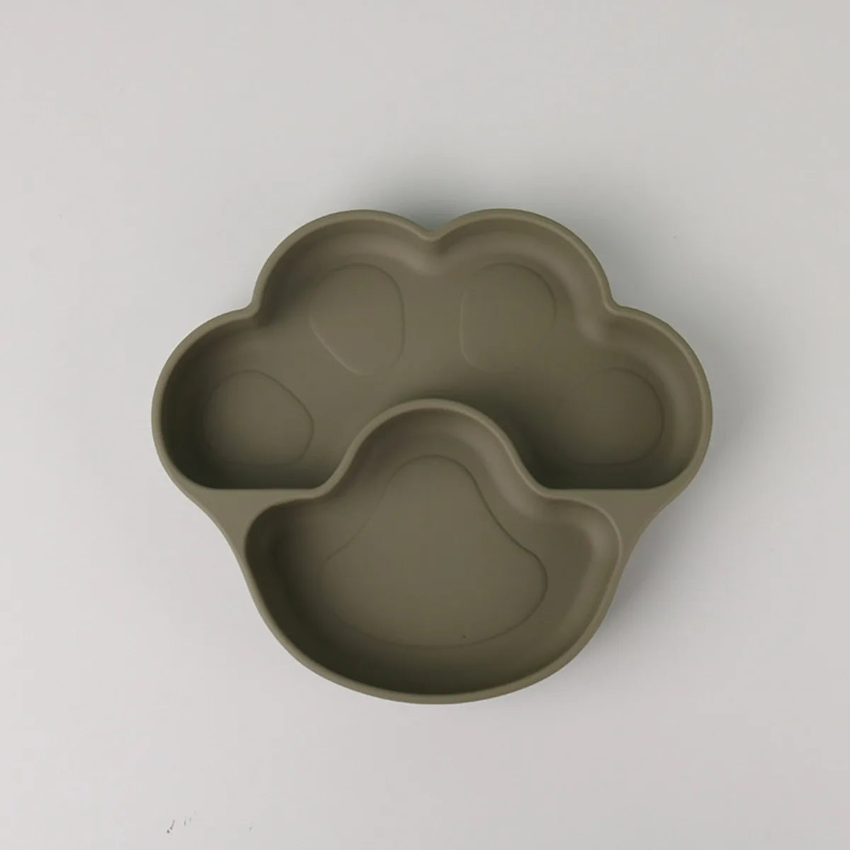 🐾 Silicone Suction Plate for Babies | Divided Cartoon Feeding Bowl