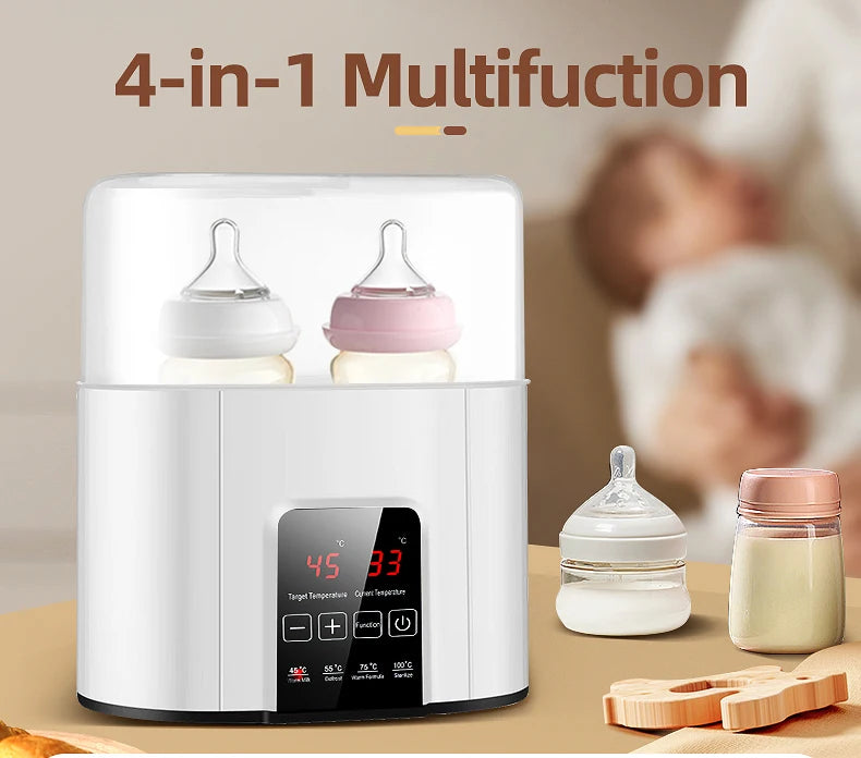 Baby Bottle Warmer & Sterilizer 2-in-1  – Fast, Safe Milk Heating with Precision Temperature Control for Efficient Feeding