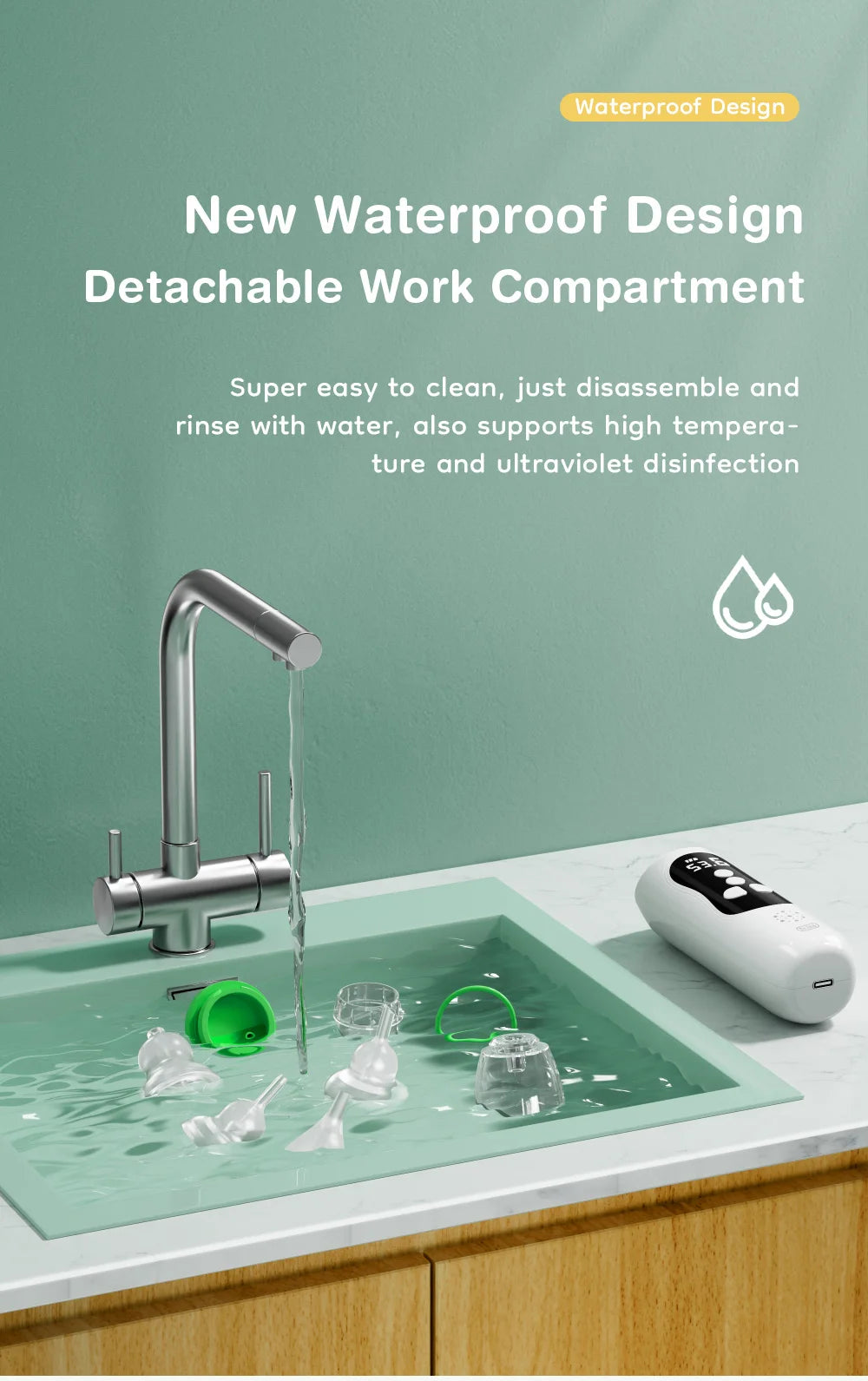 Smart Baby Cleaner – Gentle Care with Music, Lights & Adjustable Settings