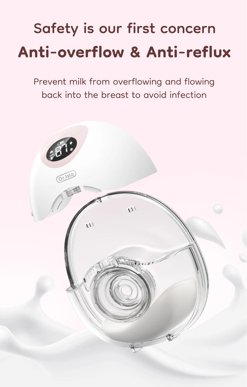 Wearable Electric Pump – Comfortable, Portable & Hands-Free Design for Everyday Use