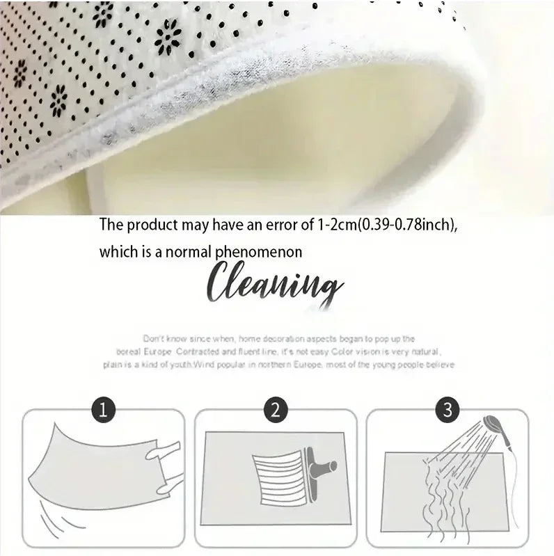 🎄 Holiday Anti-Slip Floor Mat – Christmas Door Mat, Cozy Flannel, Non-Slip Backing, Machine Washable