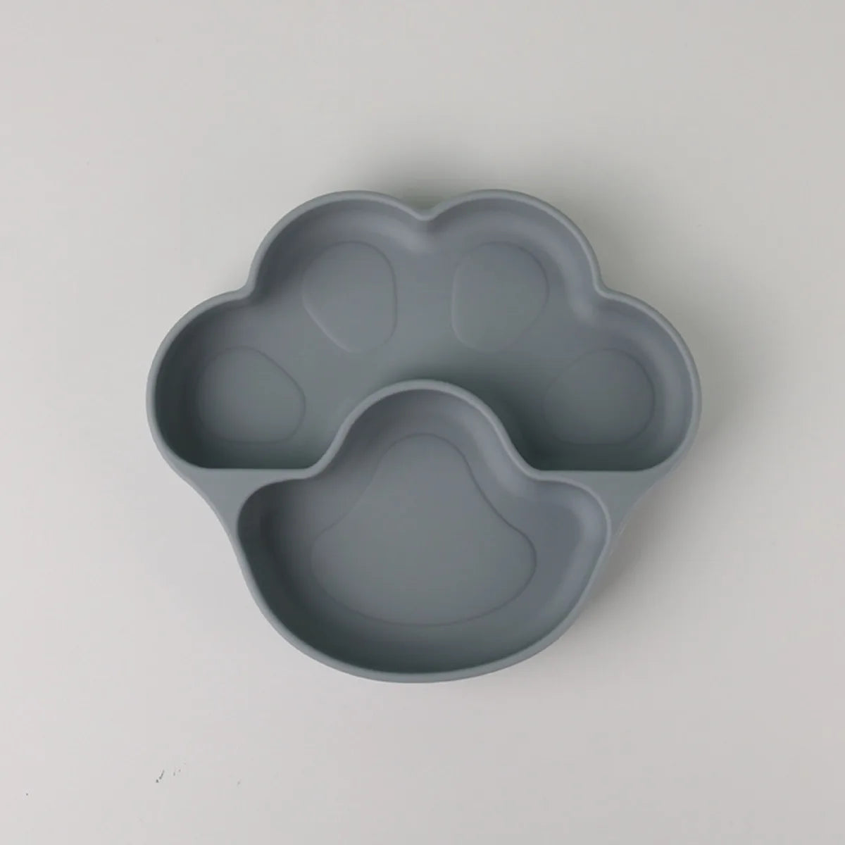 🐾 Silicone Suction Plate for Babies | Divided Cartoon Feeding Bowl