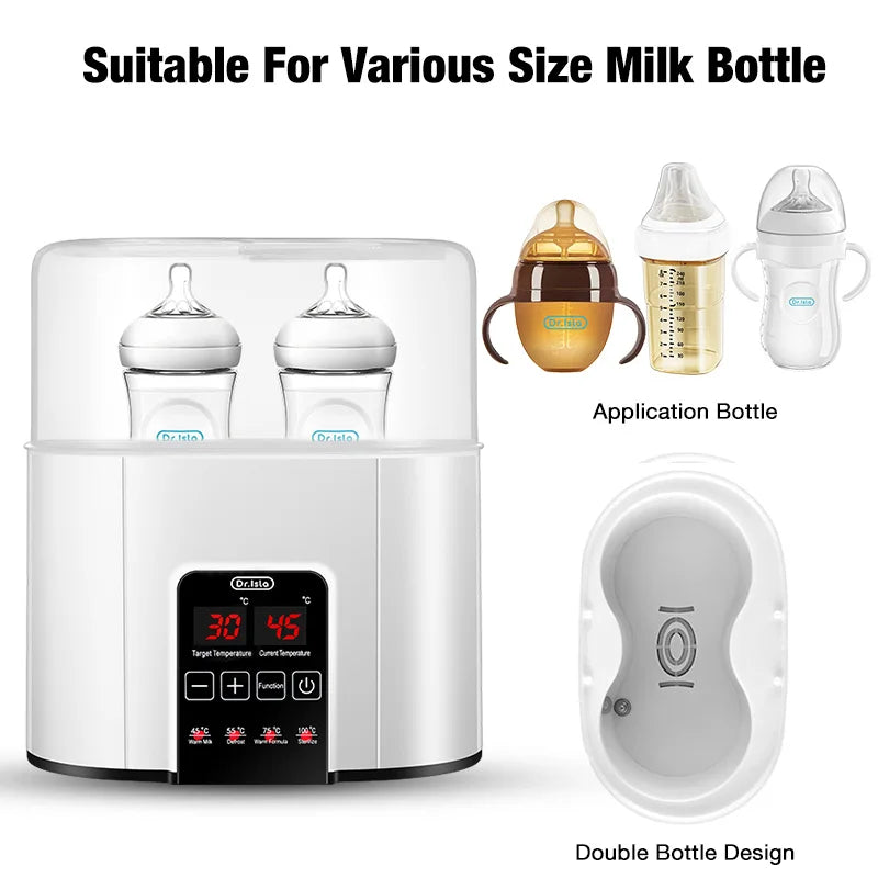 Baby Bottle Warmer & Sterilizer 2-in-1  – Fast, Safe Milk Heating with Precision Temperature Control for Efficient Feeding