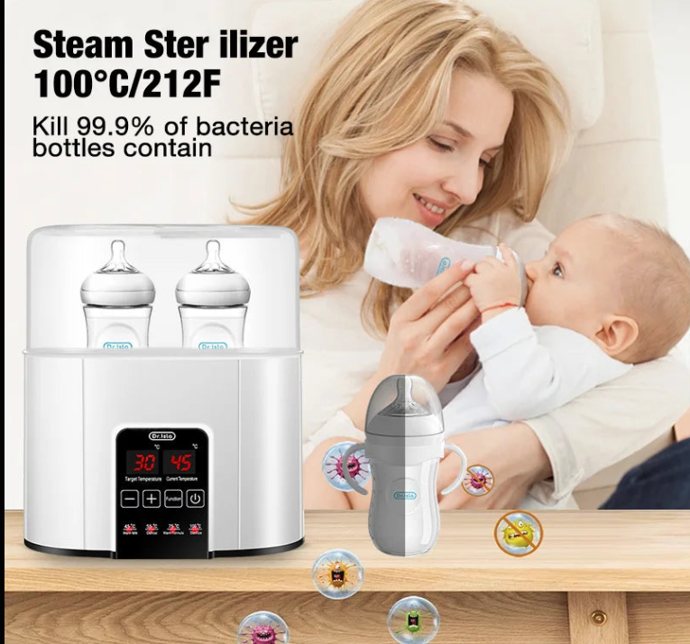 Baby Bottle Warmer & Sterilizer 2-in-1  – Fast, Safe Milk Heating with Precision Temperature Control for Efficient Feeding